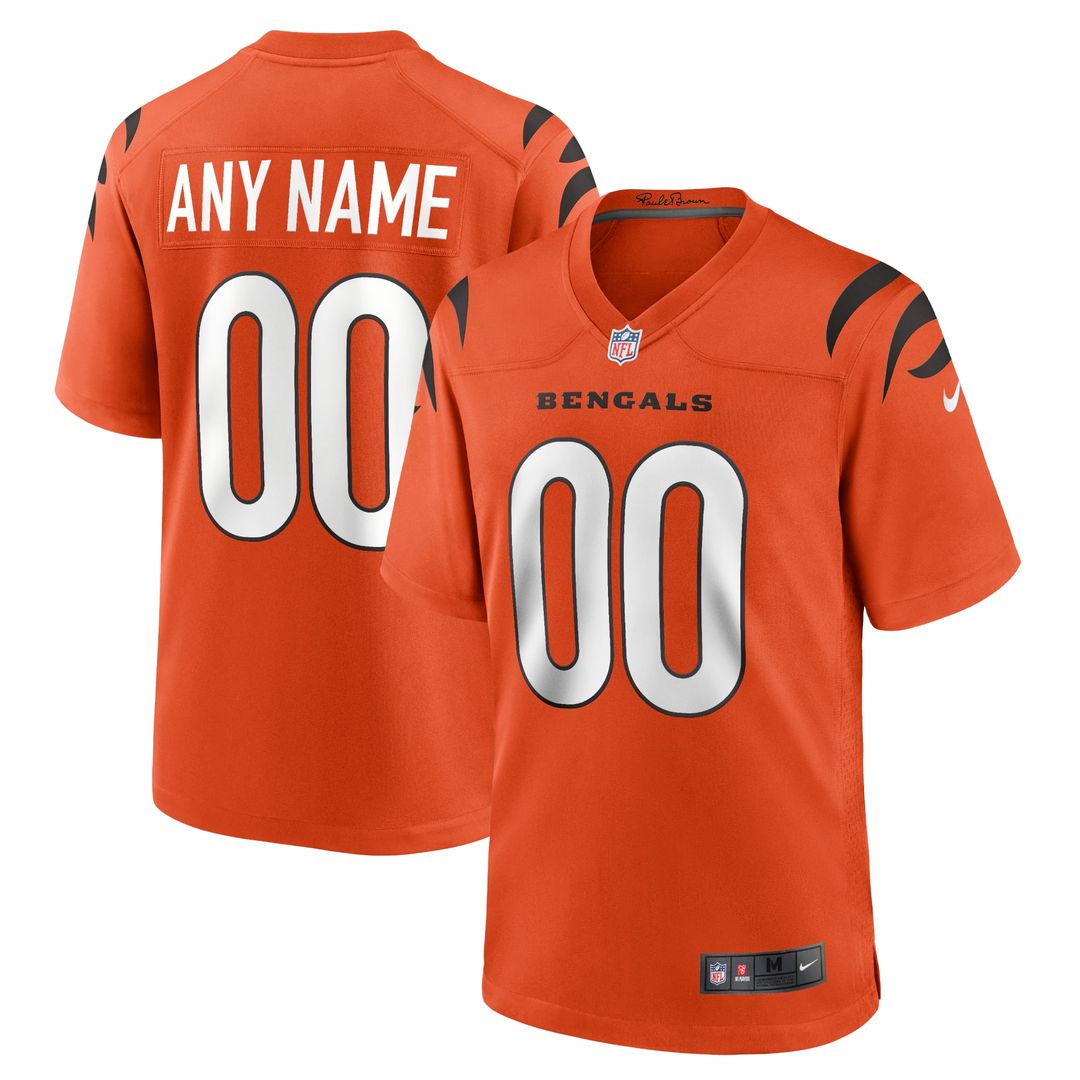 Cincinnati Bengals Nike Game Custom Jersey - White