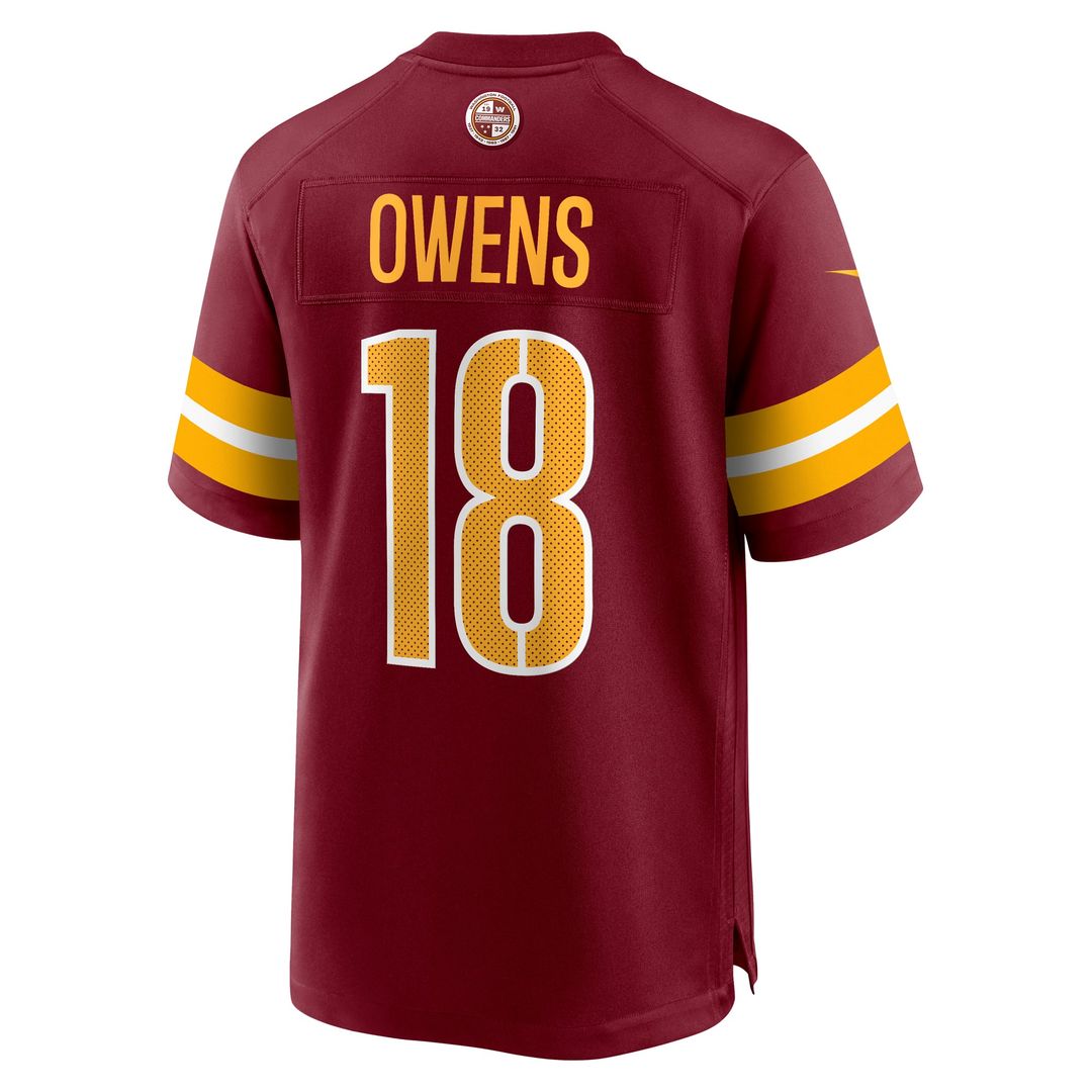 Washington Commanders Tyler Owens Nike Team Game Jersey - Burgundy