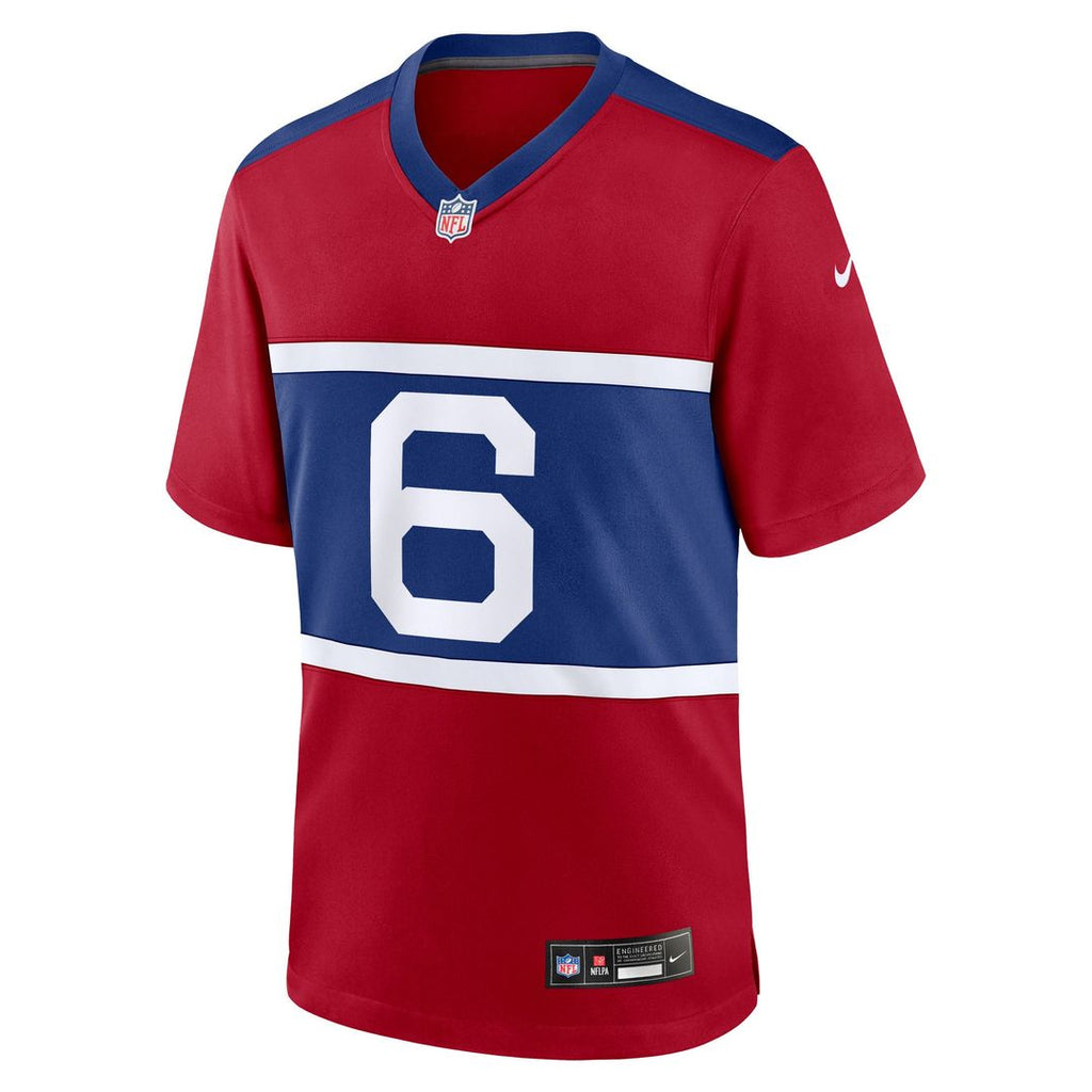 New York Giants Jaxson Dart Nike Alternate Century Red Game Jersey - Red