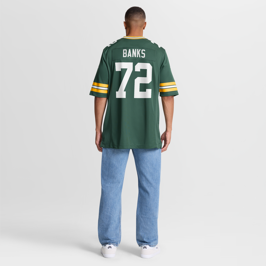 Green Bay Packers Brant Banks Nike Team Game Jersey - Green