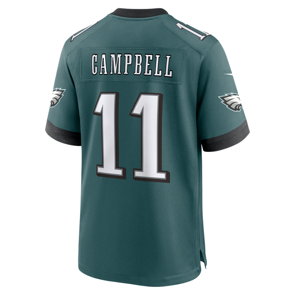 Philadelphia Eagles Jihaad Campbell Nike Team Game Jersey - Midnight Green