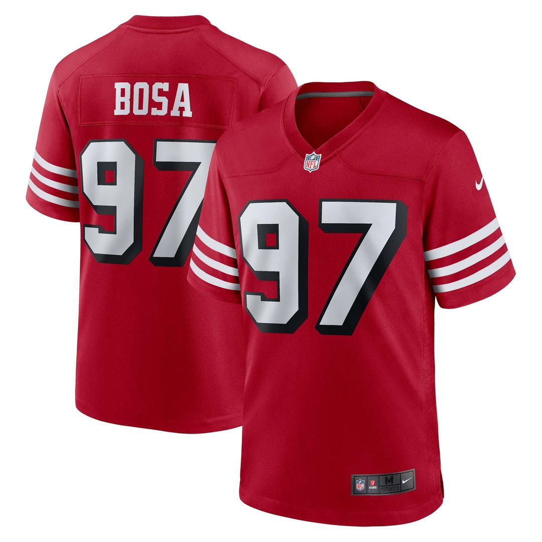 San Francisco 49ers Nick Bosa Nike Alternate Game Jersey - Scarlet