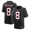 Atlanta Falcons Kyle Pitts Sr. Nike Alternate Game Jersey - Black