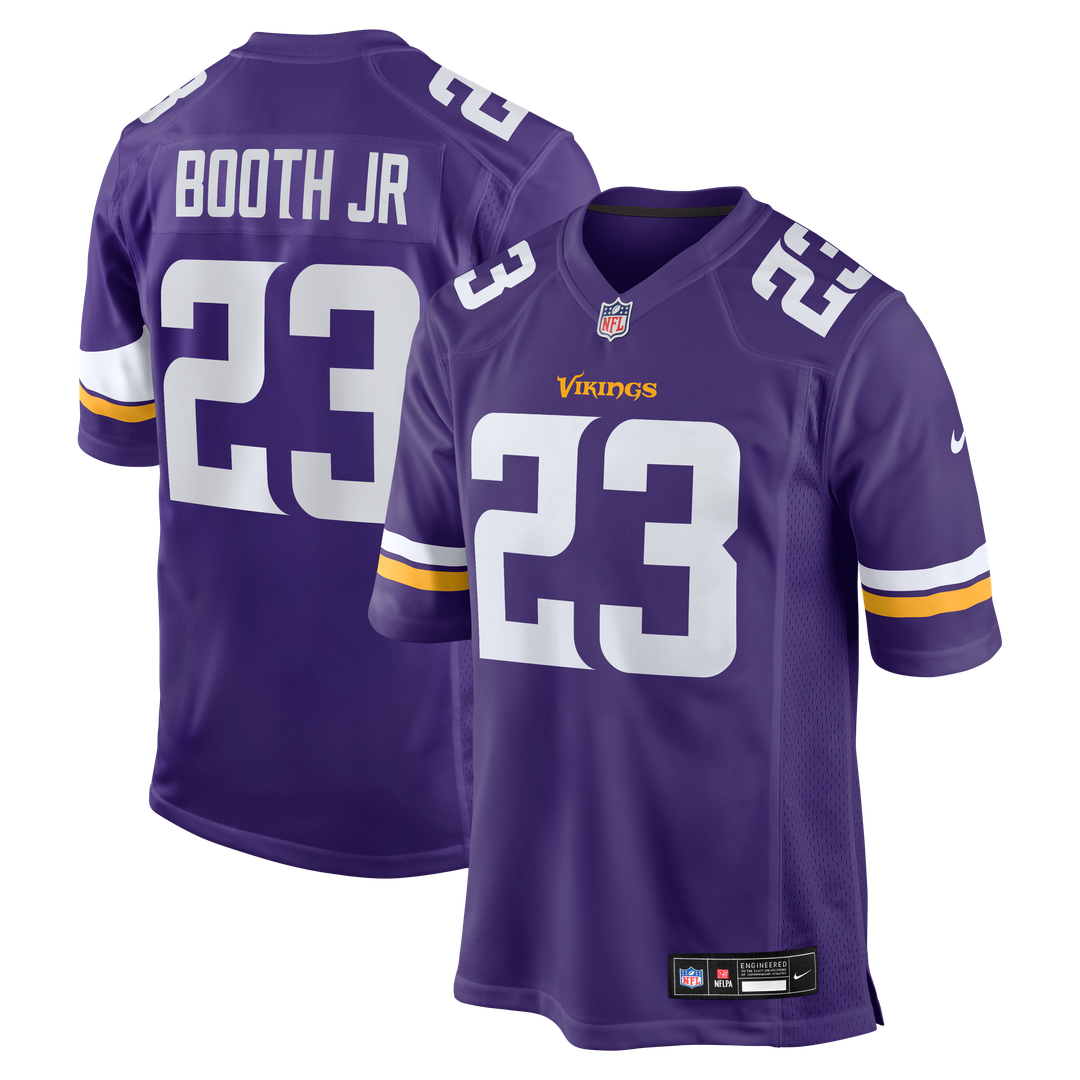 Minnesota Vikings Andrew Booth Jr. Nike Player Game Jersey - Purple