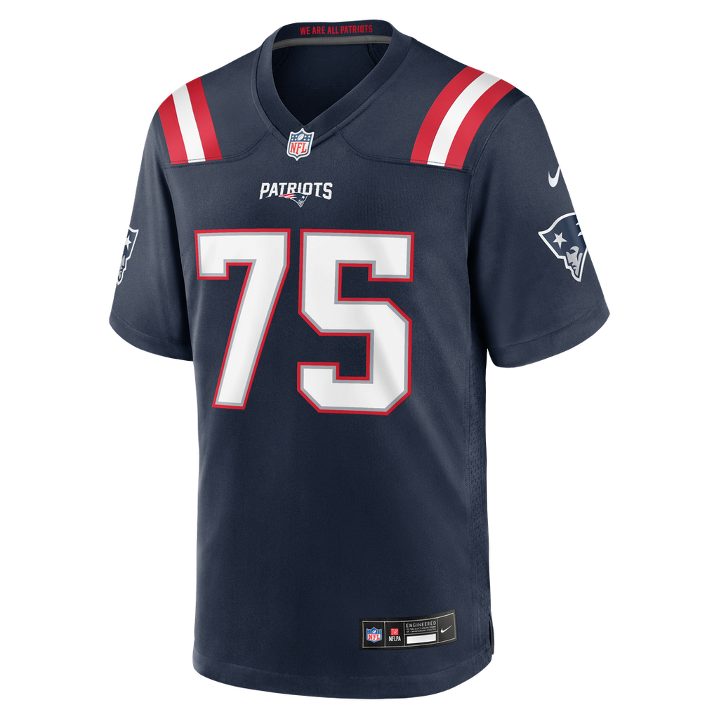 New England Patriots Alijah Vera-Tucker Nike Team Game Jersey - Navy