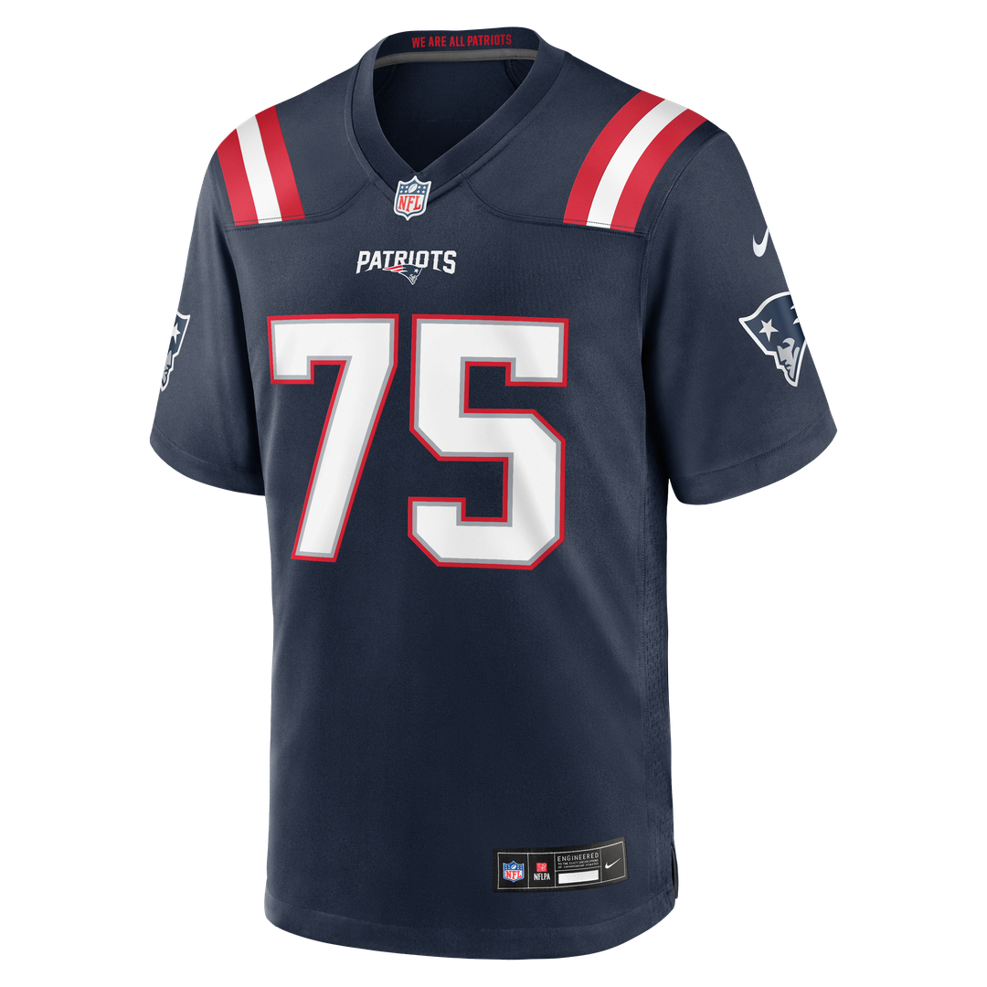 New England Patriots Alijah Vera-Tucker Nike Team Game Jersey - Navy