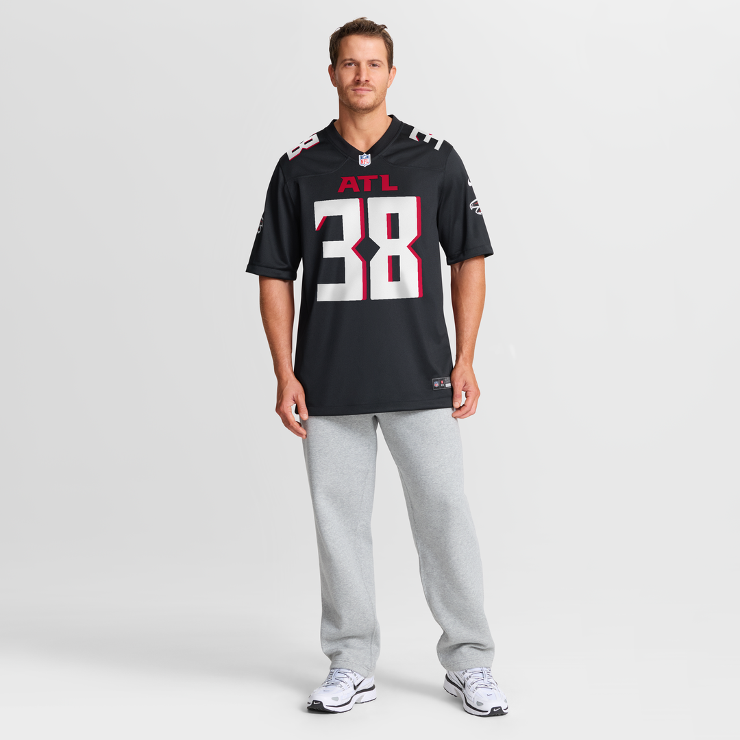 Atlanta Falcons Nathan Carter Nike Team Game Jersey - Black