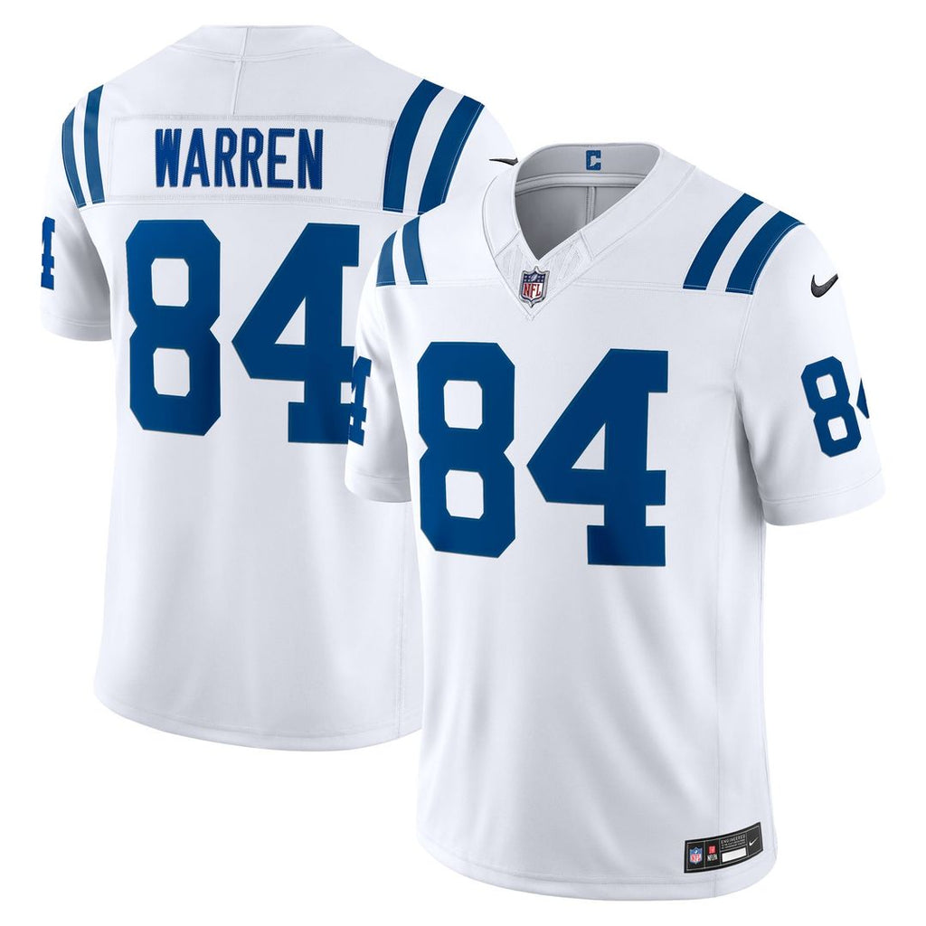 Indianapolis Colts Tyler Warren Nike Vapor F.U.S.E. Stitched Limited Jersey - White