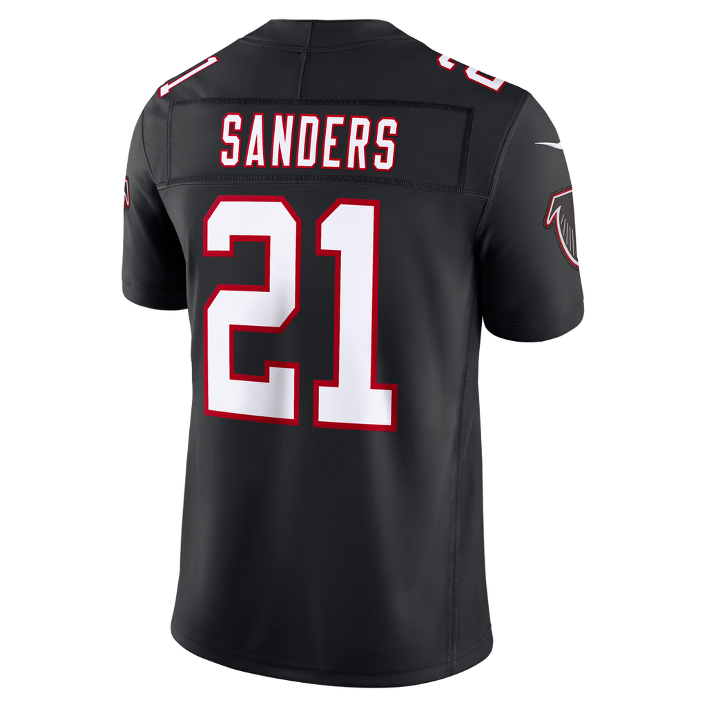 Atlanta Falcons Deion Sanders Nike Alternate Throwback Vapor F.U.S.E. Stitched Retired Limited Jersey - Black