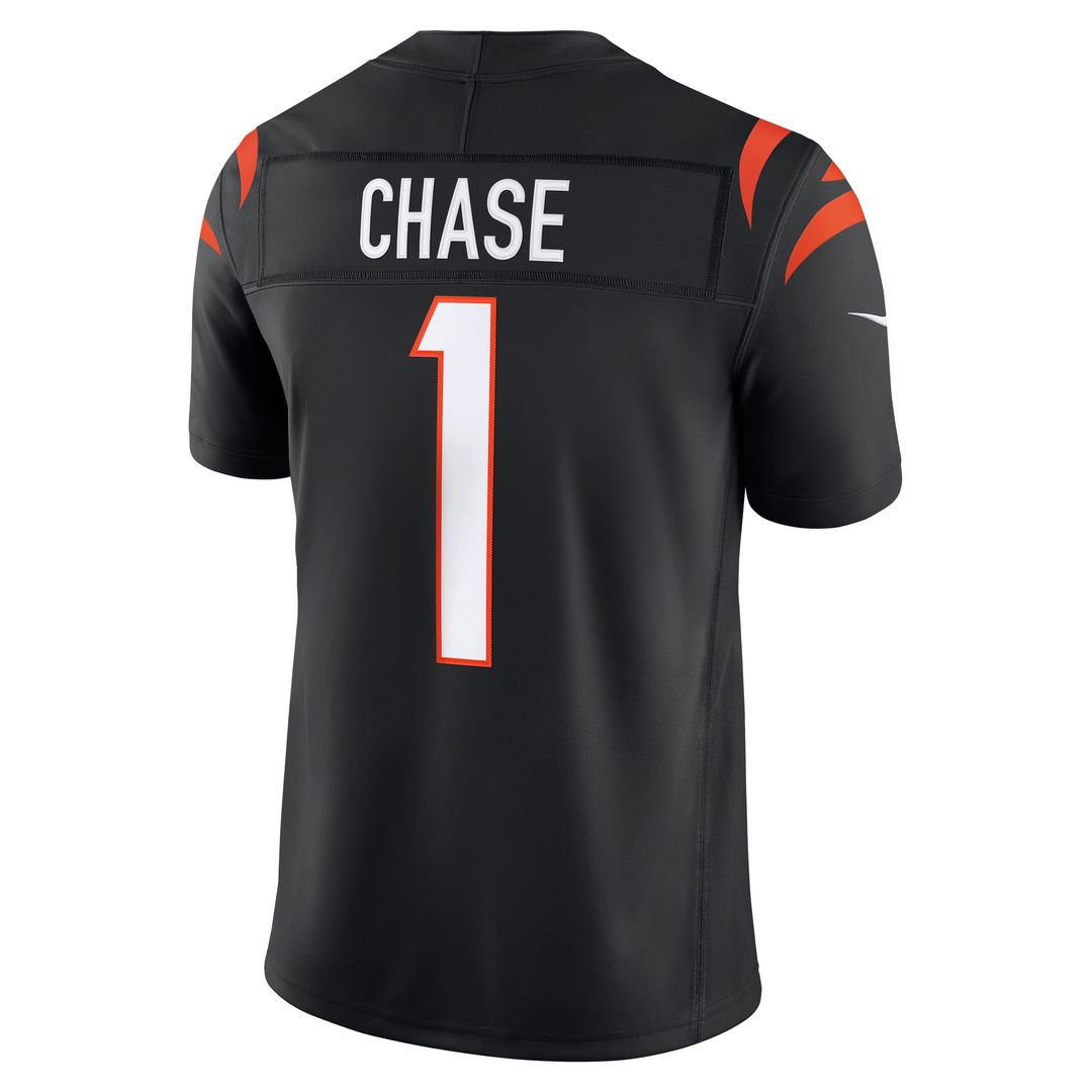 Cincinnati Bengals Ja'Marr Chase Nike Alternate Vapor F.U.S.E. Stitched Limited Jersey - Orange