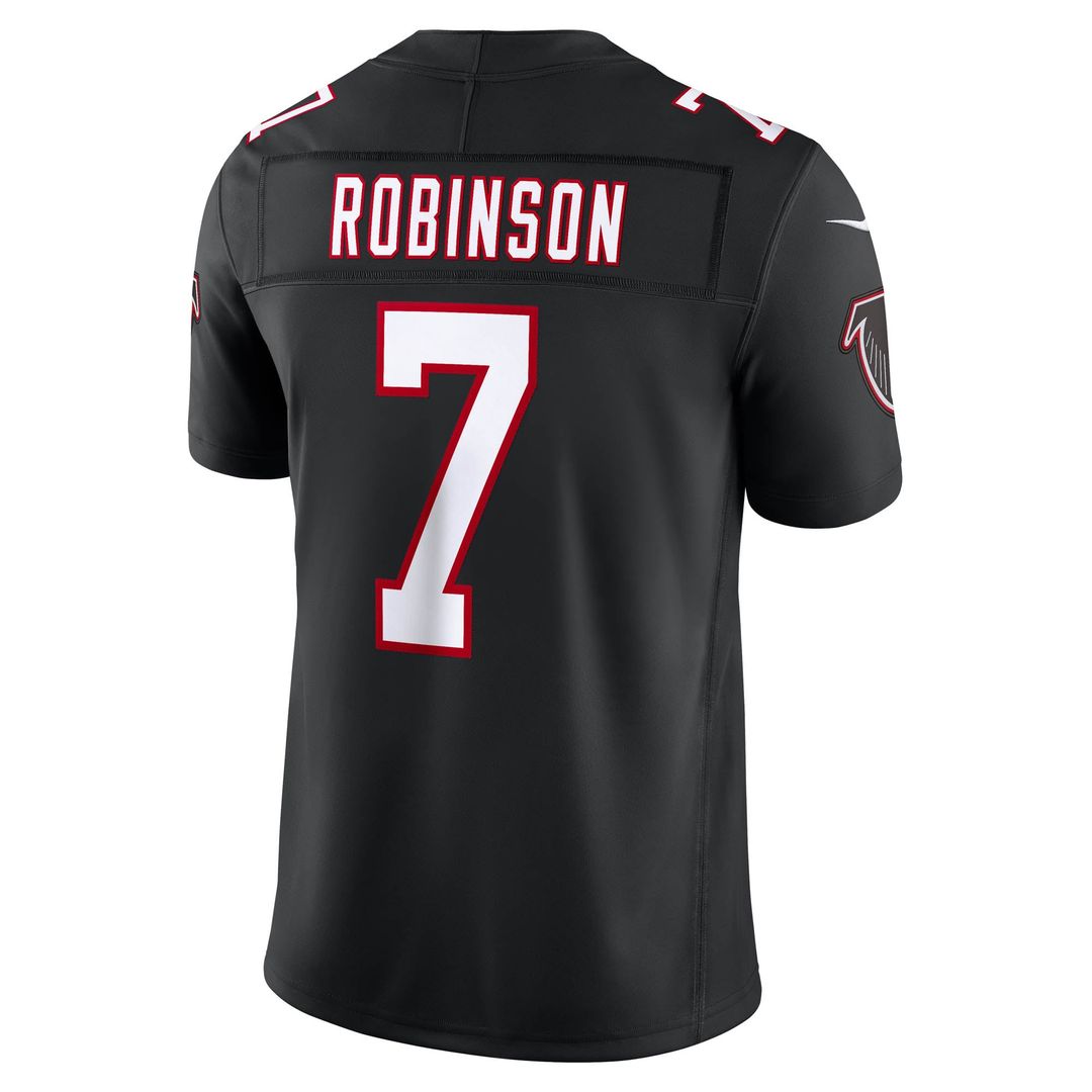 Atlanta Falcons Bijan Robinson Nike Alternate Throwback Vapor F.U.S.E. Stitched Limited Jersey - Black