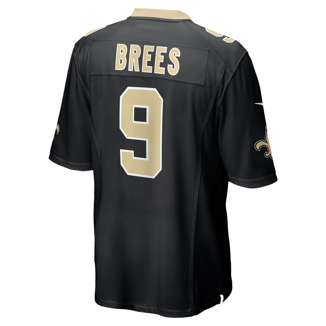 New Orleans Saints Drew Brees Nike Team Game Jersey - Black