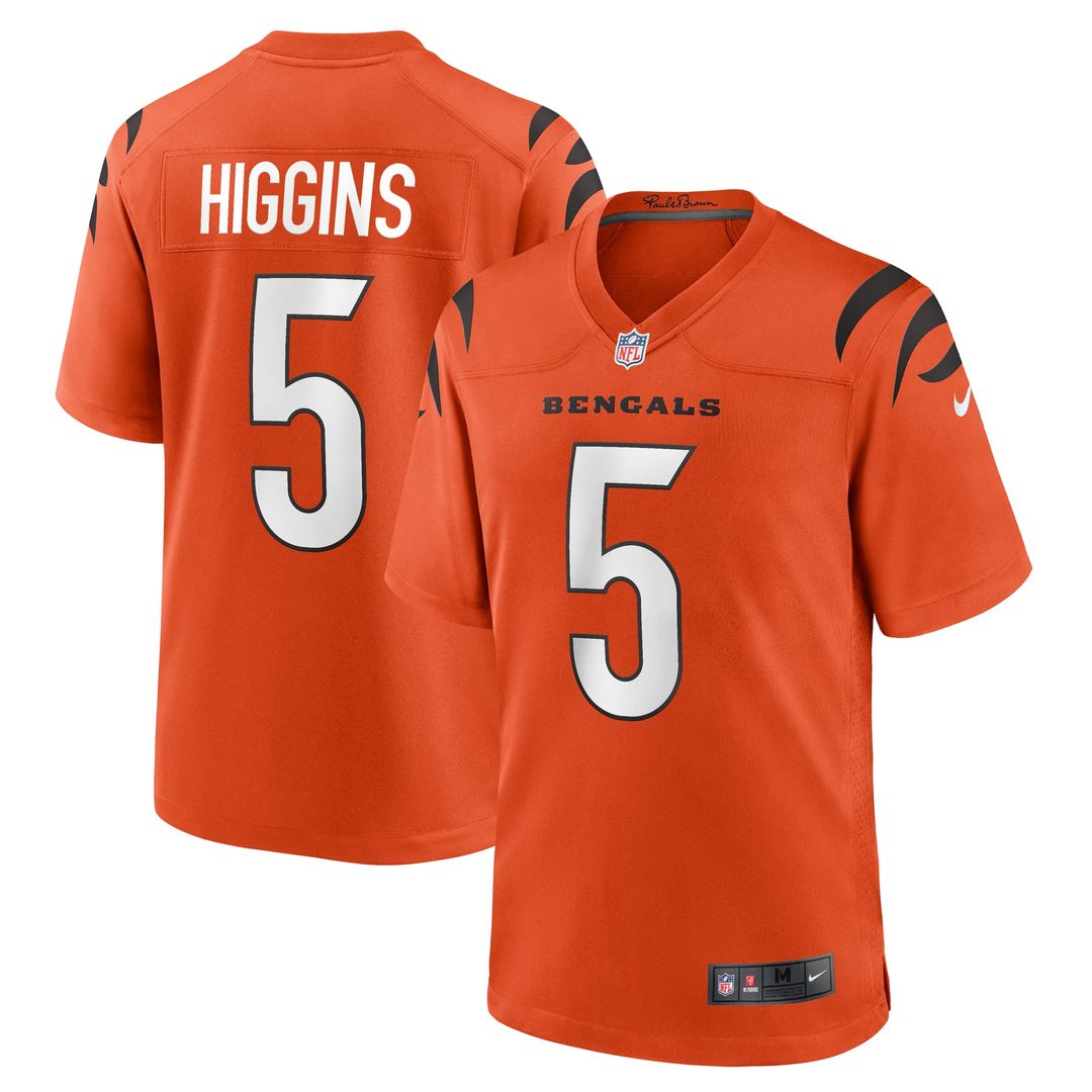 Cincinnati Bengals Tee Higgins Nike Game Jersey - White