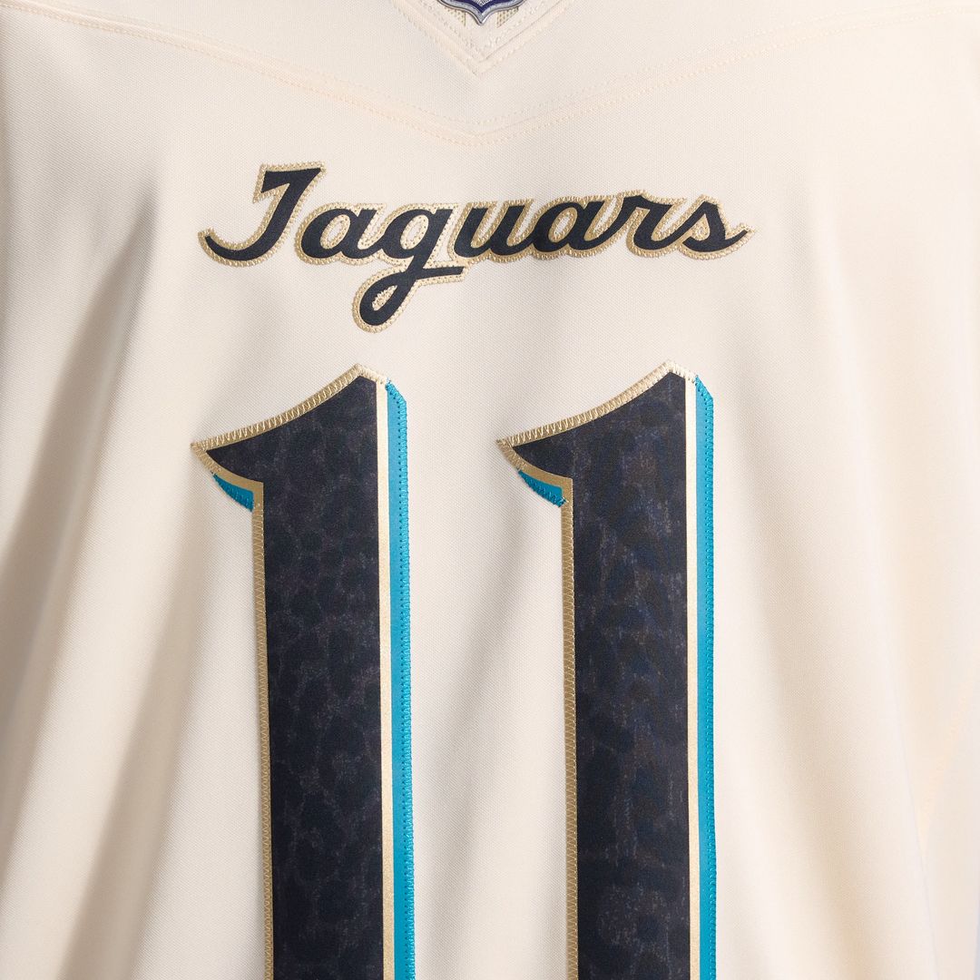 Jacksonville Jaguars Parker Washington Nike 2026 Rivalries Collection Stitched Limited Jersey - Natural