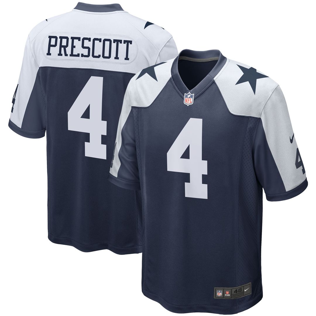 Dallas Cowboys Dak Prescott Nike Alternate Game Team Jersey - Navy