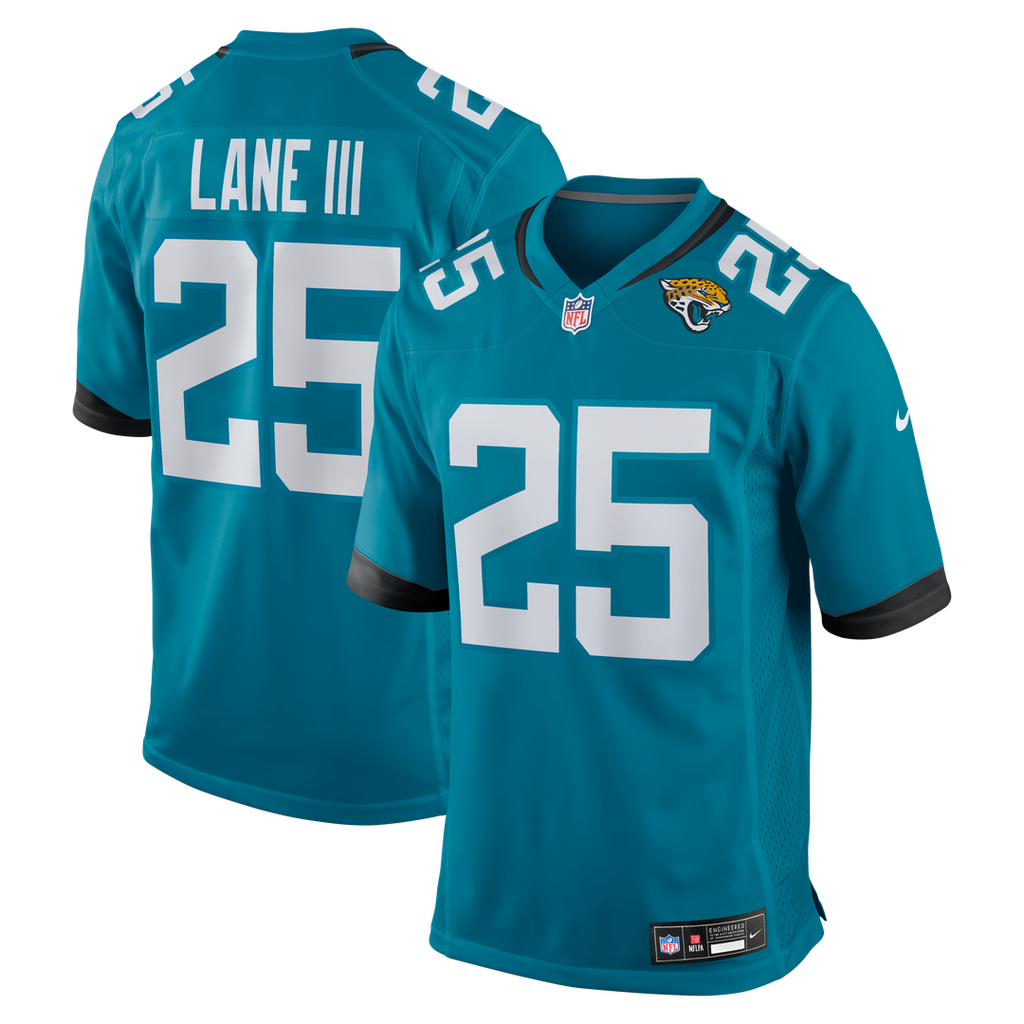 Jacksonville Jaguars Rayuan Lane III Nike Team Game Jersey - Teal