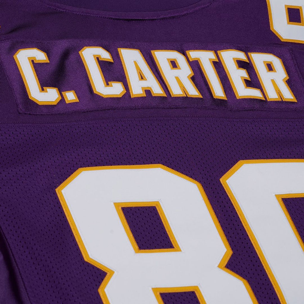 Minnesota Vikings Cris Carter Mitchell & Ness 2001 Authentic Throwback Jersey - Purple