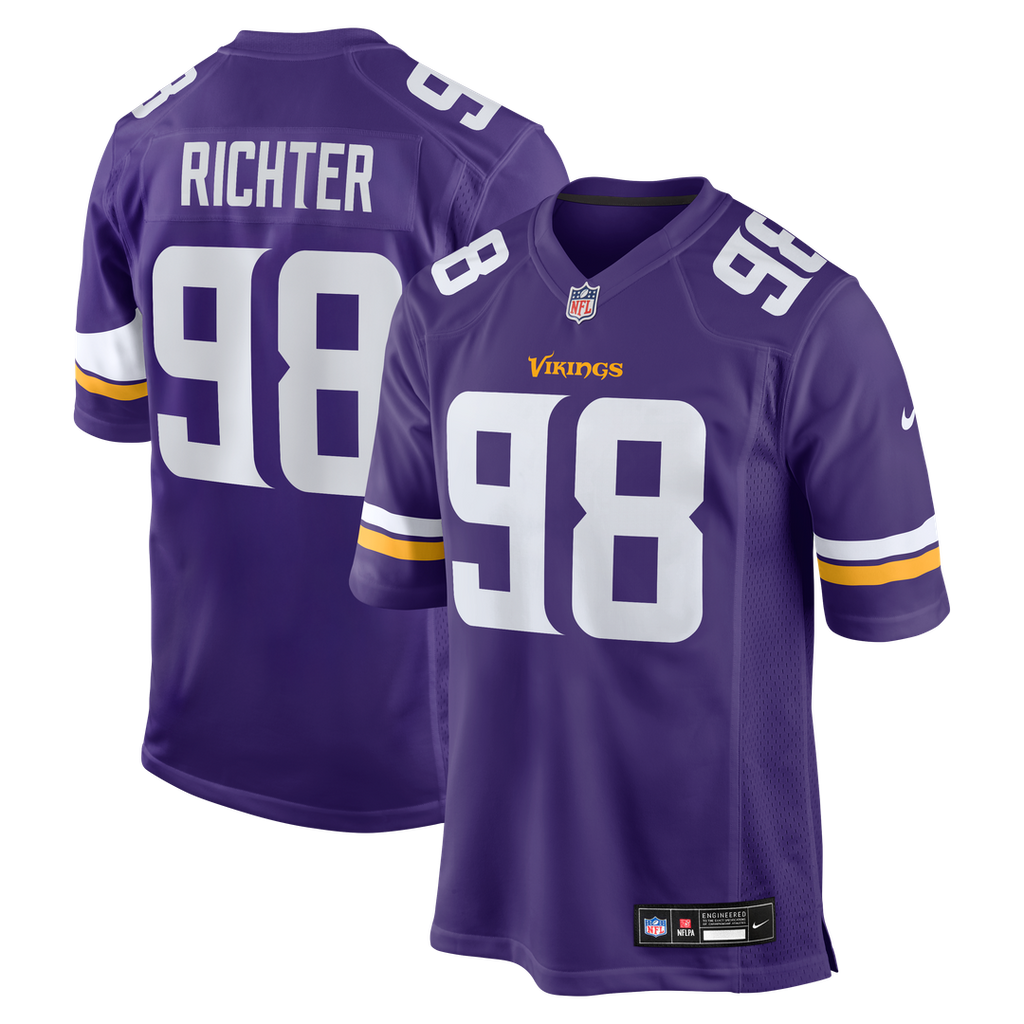Minnesota Vikings Bo Richter Nike Team Game Jersey - Purple