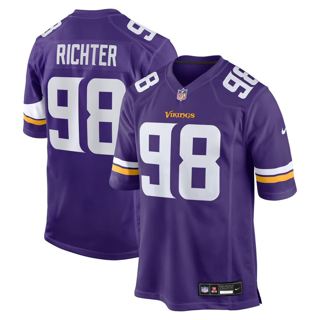 Minnesota Vikings Bo Richter Nike Team Game Jersey - Purple