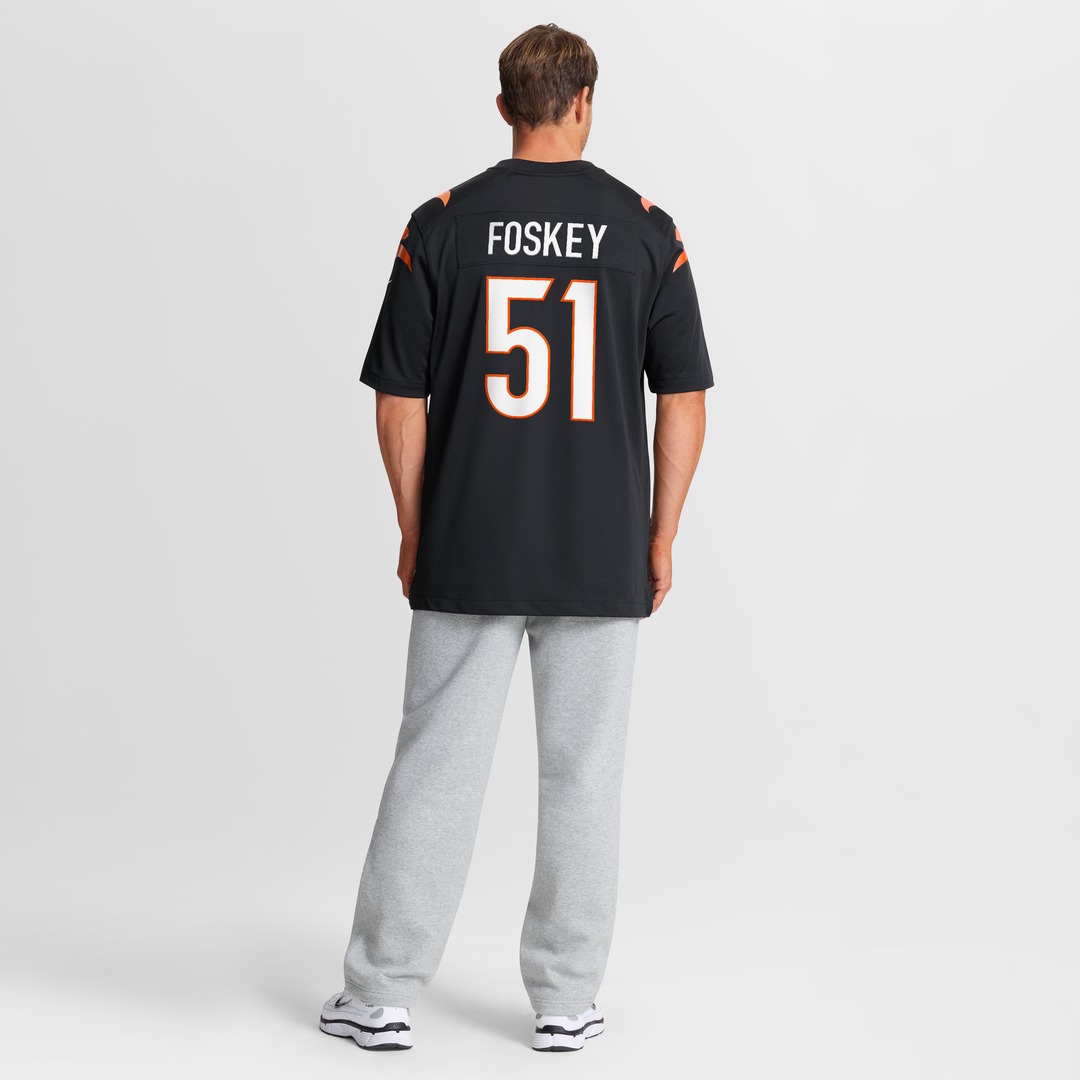 Cincinnati Bengals Isaiah Foskey Nike Team Game Jersey - Black