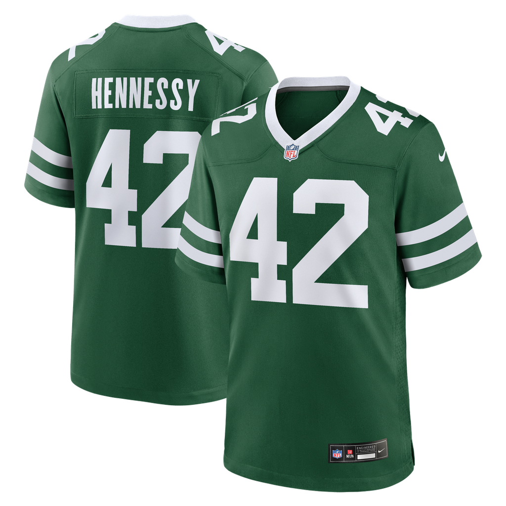 New York Jets Thomas Hennessy Nike Team Game Jersey - Legacy Green