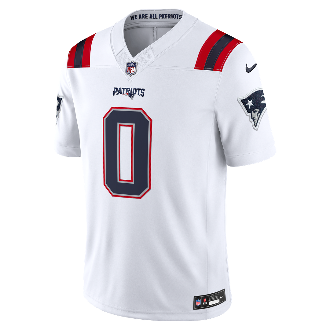 New England Patriots Christian Gonzalez Nike Team Vapor F.U.S.E. Stitched Limited Jersey - Navy