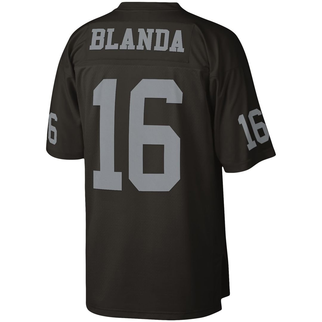 Las Vegas Raiders George Blanda Mitchell & Ness Legacy Replica Jersey - Black