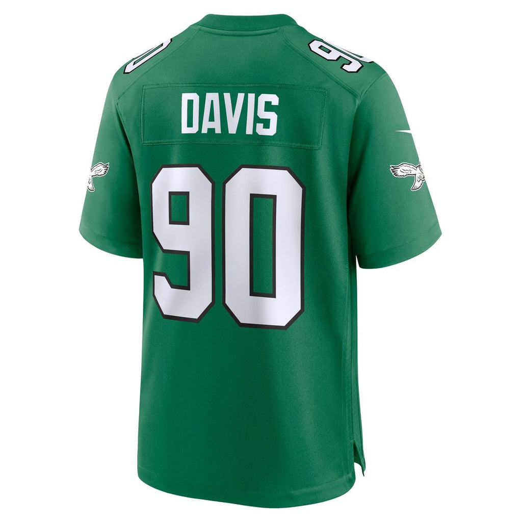 Philadelphia Eagles Jordan Davis Nike Team Game Jersey - Midnight Green