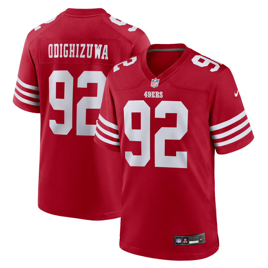 San Francisco 49ers Osa Odighizuwa Nike Team Game Jersey - Scarlet