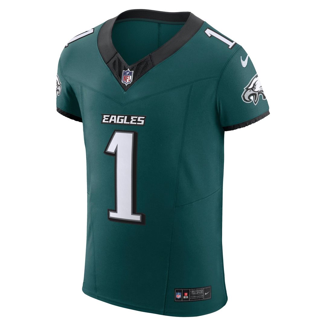 Philadelphia Eagles Jalen Hurts Nike Team Vapor F.U.S.E. Elite Jersey - Midnight Green