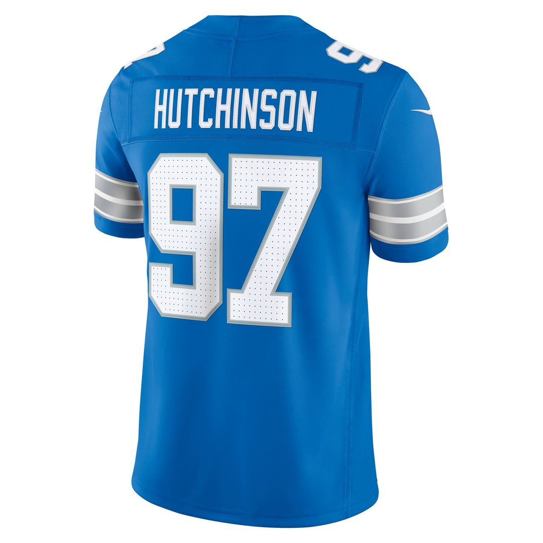 Detroit Lions Aidan Hutchinson Nike Team Vapor F.U.S.E. Stitched Limited Jersey - Blue