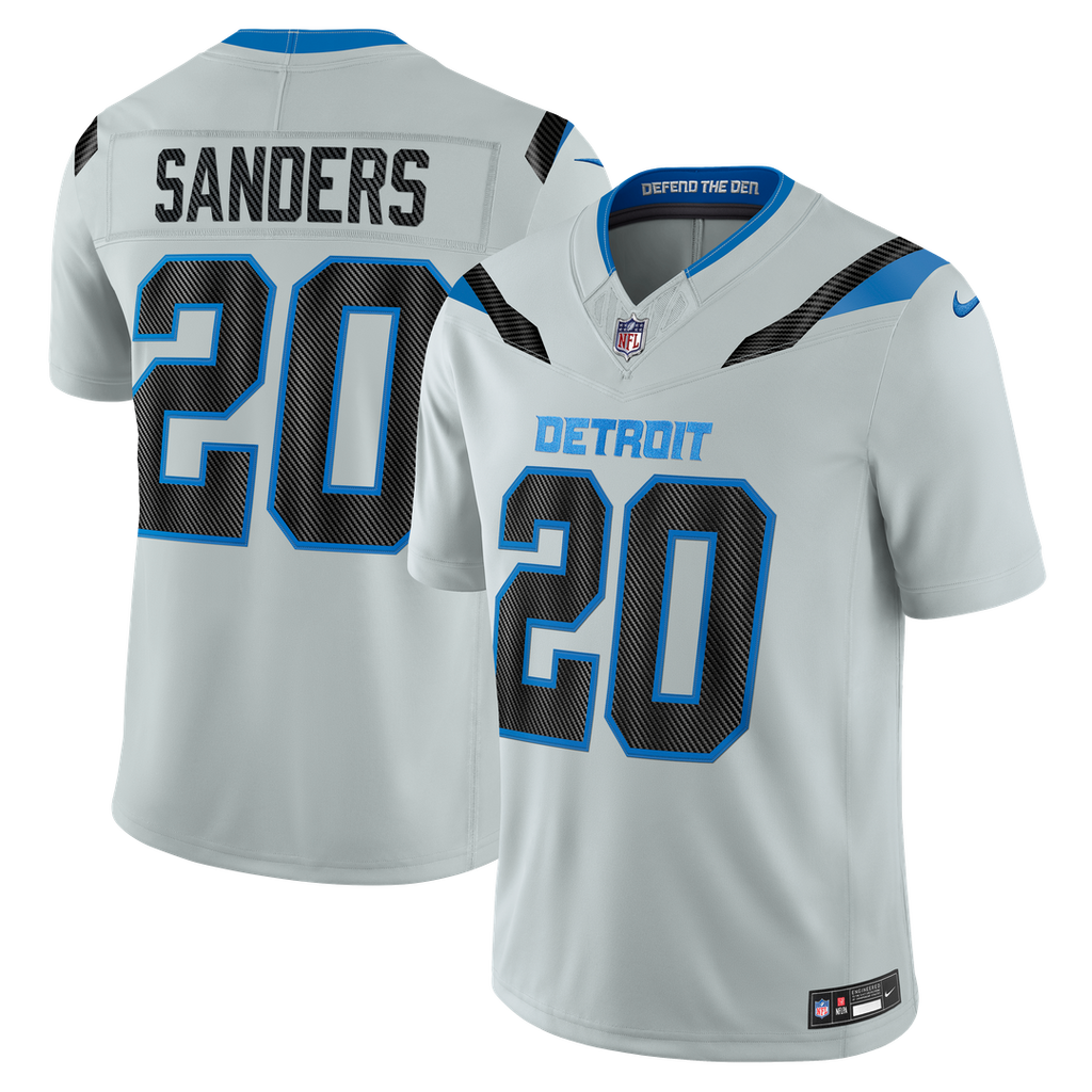 Detroit Lions Barry Sanders Nike 2026 Rivalries Collection Stitched Limited Jersey - Silver