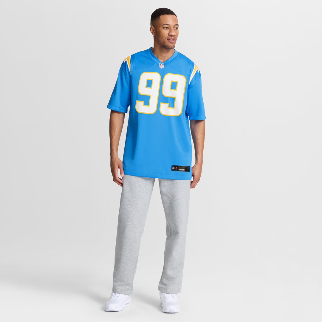 Los Angeles Chargers Jamaree Caldwell Nike Team Game Jersey - Powder Blue