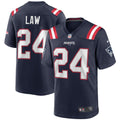 New England Patriots Ty Law Nike Game Retired Player Jersey - Navy