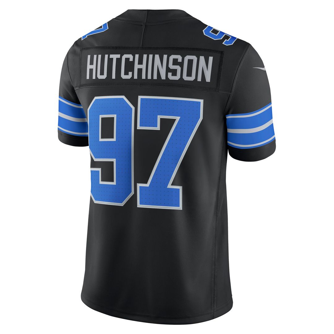Detroit Lions Aidan Hutchinson Nike Team Vapor F.U.S.E. Stitched Limited Jersey - Blue