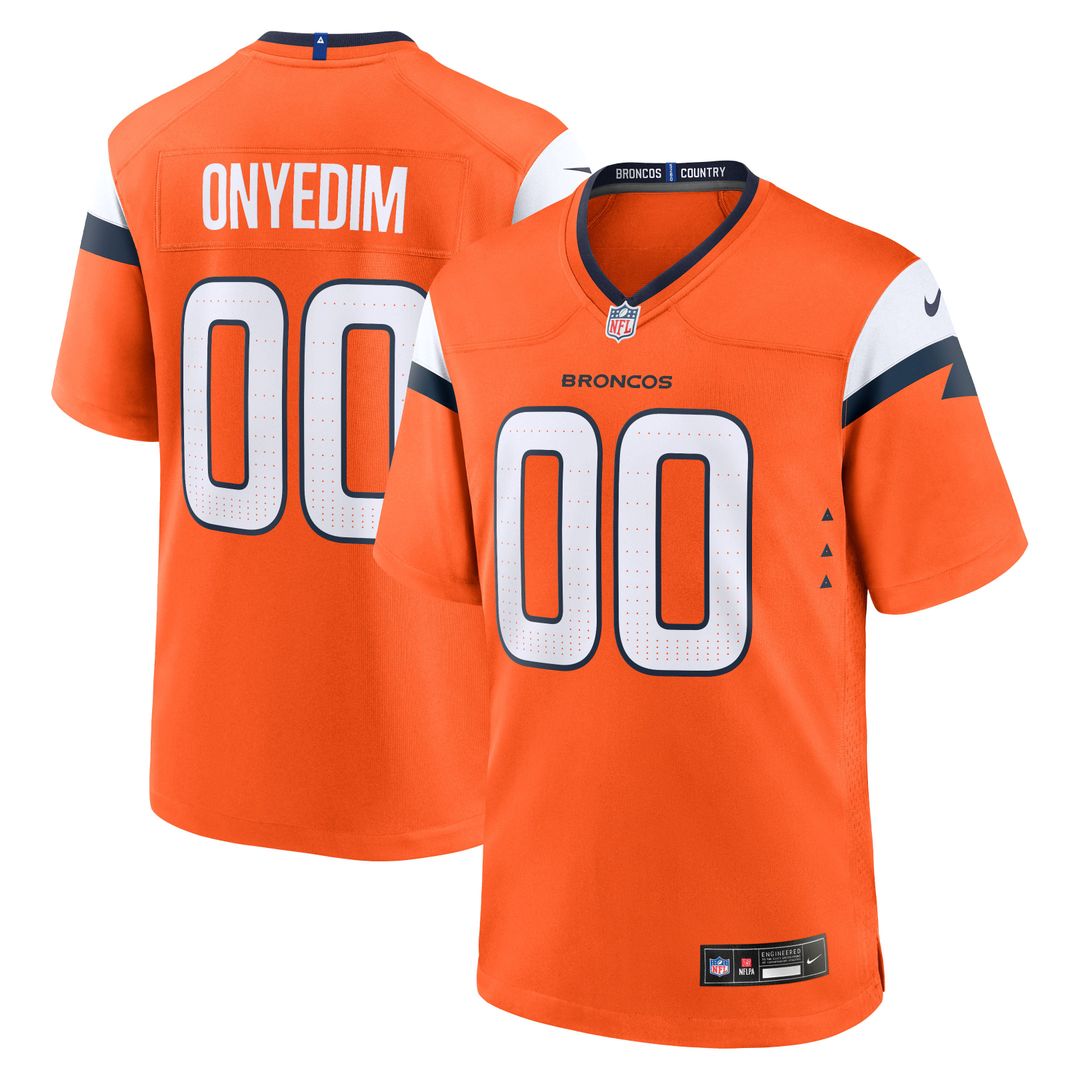 Denver Broncos Tyler Onyedim Nike Game Jersey - Orange