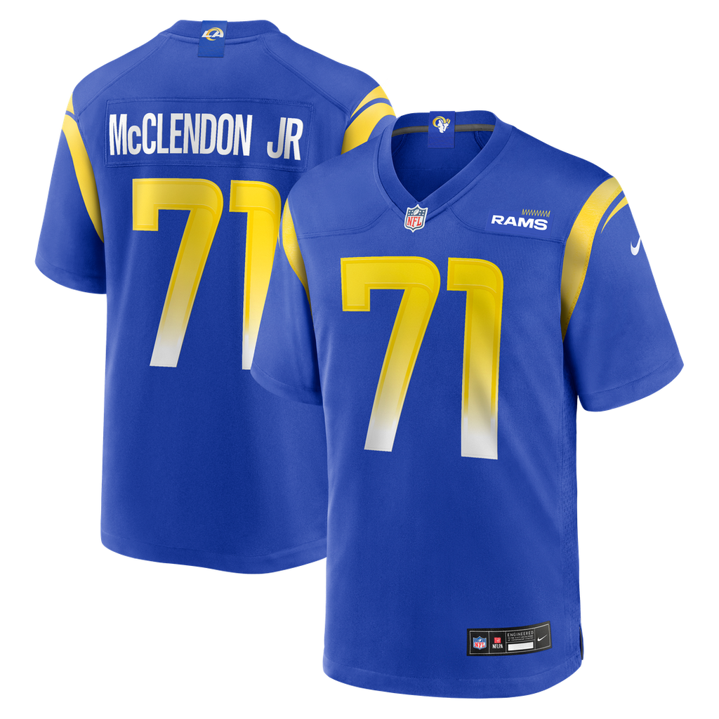 Los Angeles Rams Warren McClendon Jr. Nike Team Game Jersey - Royal