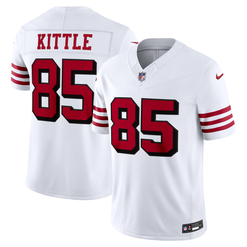 San Francisco 49ers George Kittle Nike Alternate Vapor F.U.S.E. Stitched Limited Jersey - White