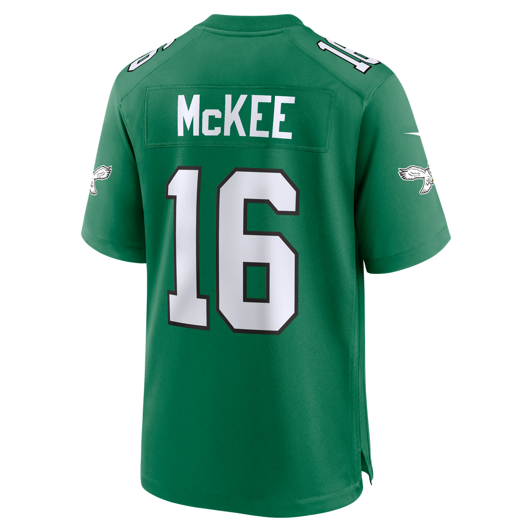 Philadelphia Eagles Tanner McKee Nike Alternate Game Jersey - Kelly Green
