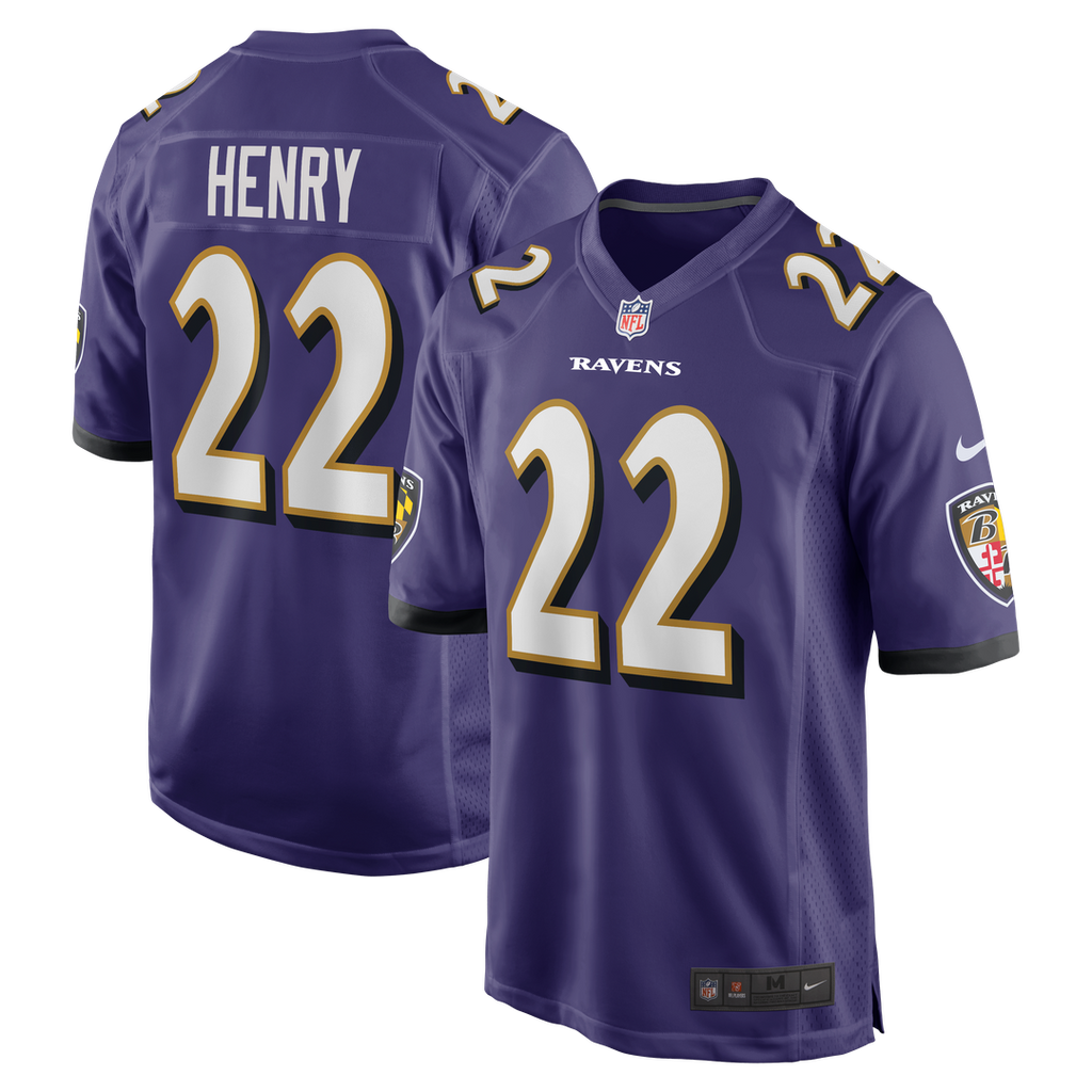 Baltimore Ravens Derrick Henry Nike Game Player Jersey - Purple