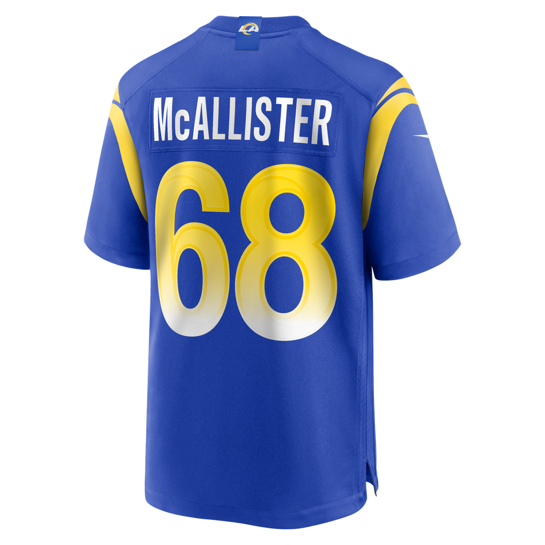 Los Angeles Rams Mike McAllister Nike Home Game Jersey - Royal