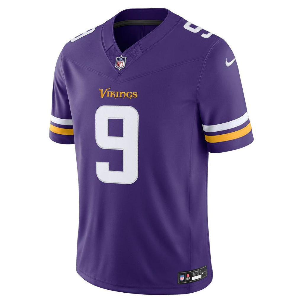 Minnesota Vikings J.J. McCarthy Nike Team Vapor F.U.S.E. Stitched Limited Jersey - Purple