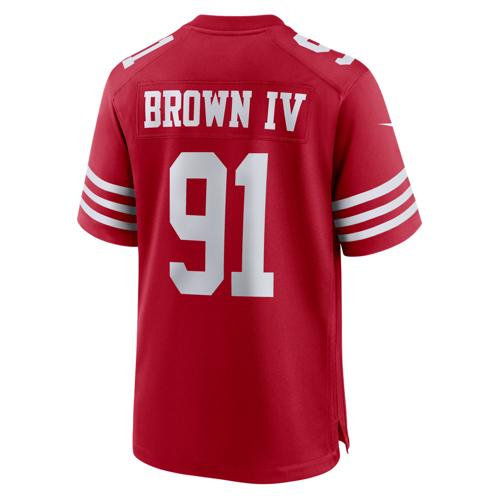 San Francisco 49ers Earnest Brown IV Nike Team Game Jersey - Scarlet