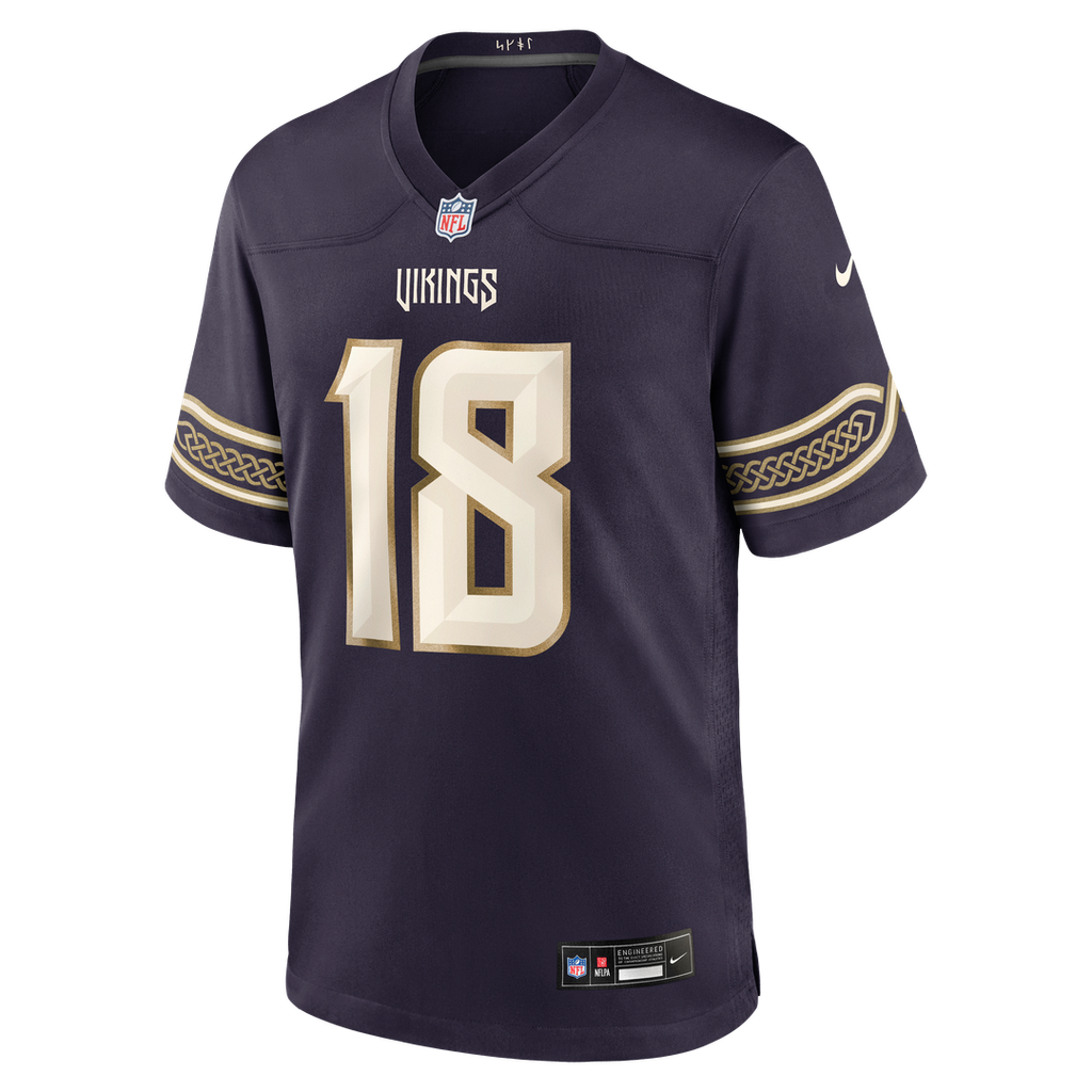 Minnesota Vikings Justin Jefferson Nike 2026 Rivalries Collection Game Jersey - Purple