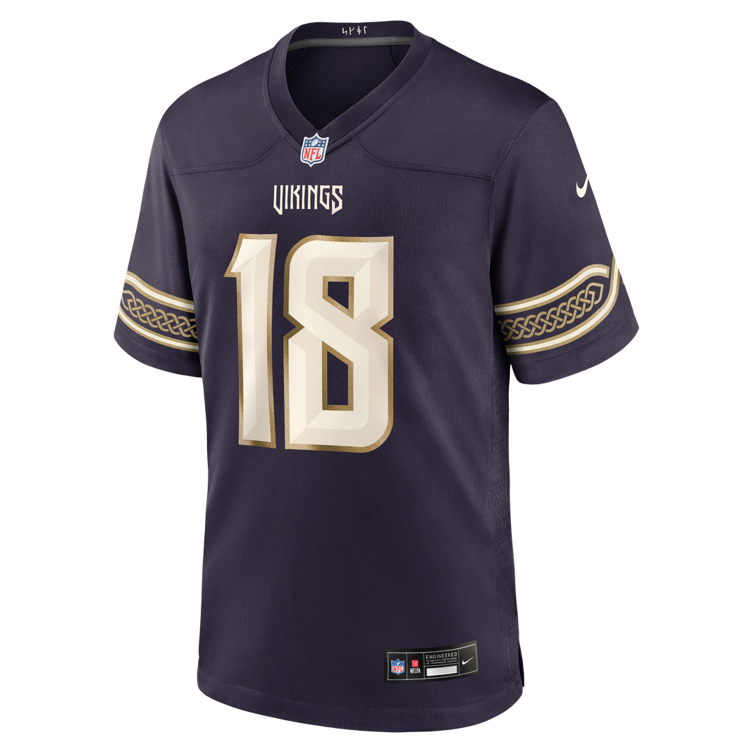 Minnesota Vikings Justin Jefferson Nike 2026 Rivalries Collection Game Jersey - Purple