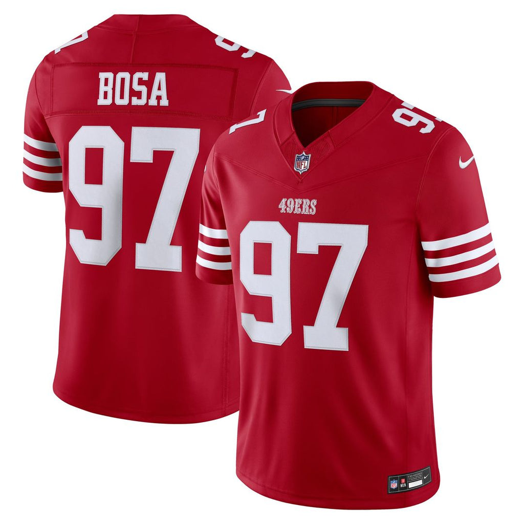 San Francisco 49ers Nick Bosa Nike Team Vapor F.U.S.E. Stitched Limited Jersey - Scarlet