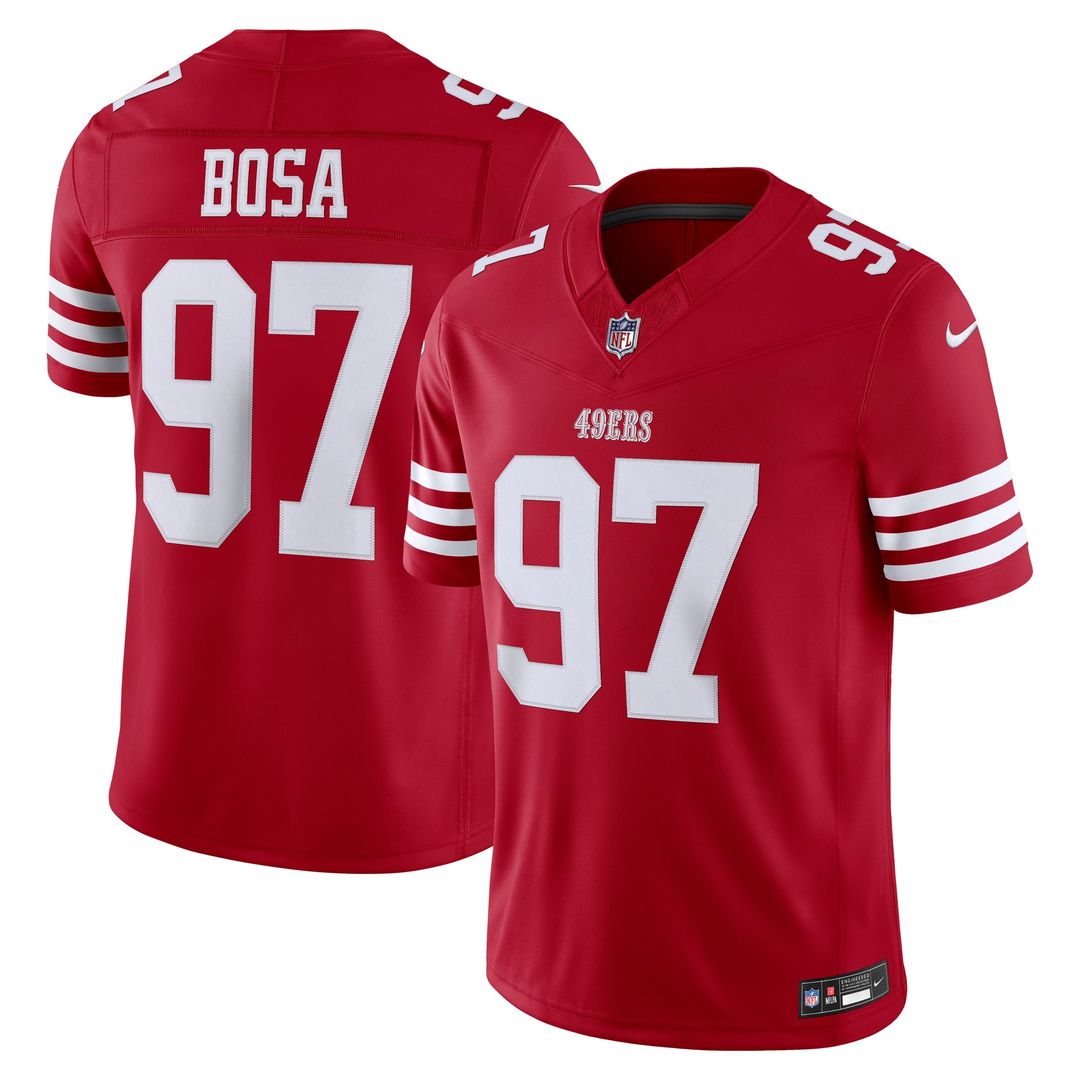 San Francisco 49ers Nick Bosa Nike Team Vapor F.U.S.E. Stitched Limited Jersey - Scarlet