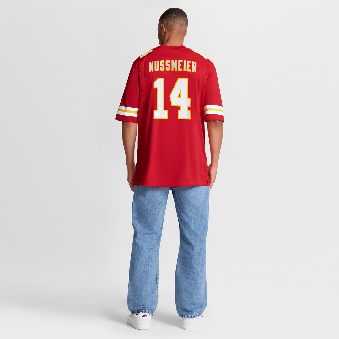 Kansas City Chiefs Garrett Nussmeier Nike Game Jersey - Red