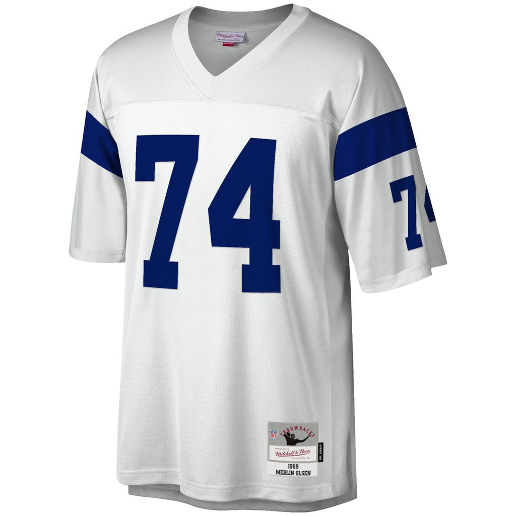 Los Angeles Rams Merlin Olsen Mitchell & Ness Legacy Replica Jersey - White