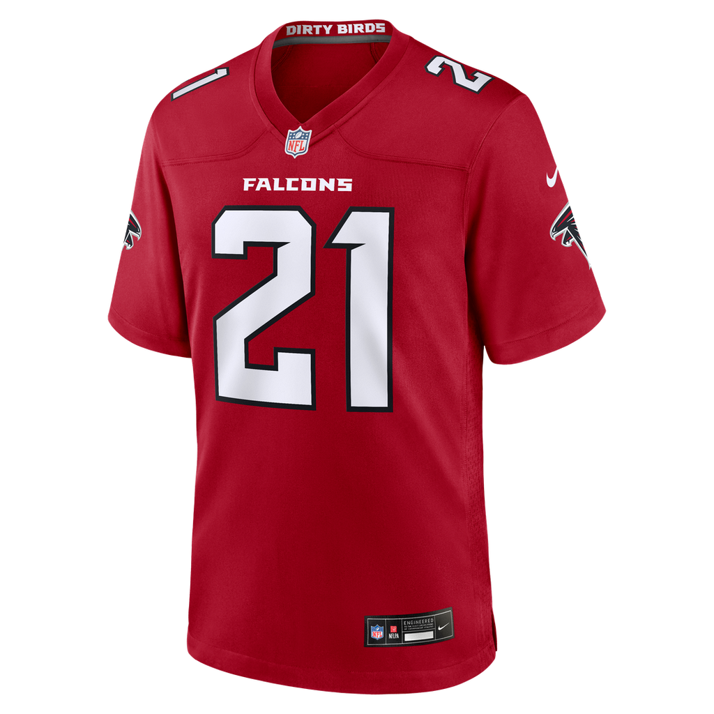 Atlanta Falcons Deion Sanders Nike Retired Player Game Jersey - Red